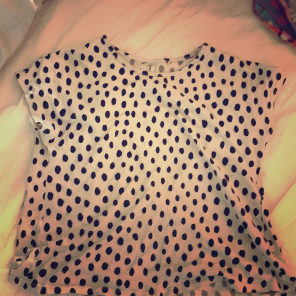 Uniqlo polka dot shirt